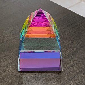 Swarovski Crystal Pyramid Figurine Paperweight